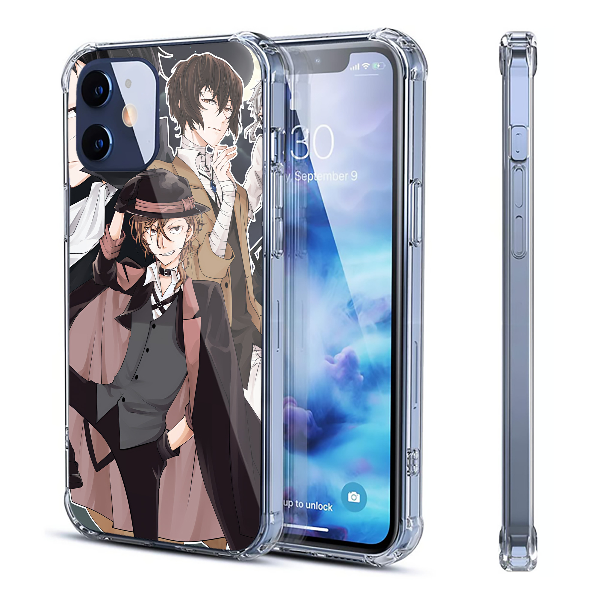（画像用） 文豪ストレイドッグス Bungo Stray Dogs 【iPhone 12シリーズ対応】透明スマホケース（クリアソフトケース）